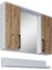 Eko 80 cm Mdf Banyo Aynalı Üst Dolap 2