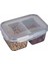 2 Bölmeli (0,45 Lt + 0,45 Lt) Saklama Beslenme Kabı Lunch Box 2