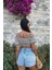 Omuzdan Baglamalı Crop Bluz 3
