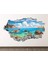 Mavi Deniz ve Gökyüzü Full Hd Baskı 3D Modern Duvar Sticker 1