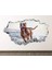Sahildeki Pitbull Full Hd Baskı 3D Modern Duvar Sticker 1