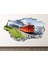 Kırmızı Tren Temalı Full Hd Baskı 3D Modern Duvar Sticker 1