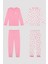 Kız Çocuk Pinky Monster Ck Uuzn Kollu 2'li Pijama Takımı 2