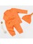 Babycosy Organik Modal Fil Desenli Şapkalı 3 Lü Bebek Takım CSYM25500 1