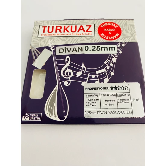 GMC Turkuaz DBT225 Divan Bağlama Teli 0.25MM