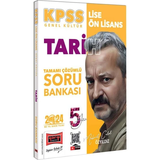 Yargı Yayınevi 2024 KPSS Lise Ön Lisans 5yüz Tarih Tamamı Çözümlü Soru Bankası