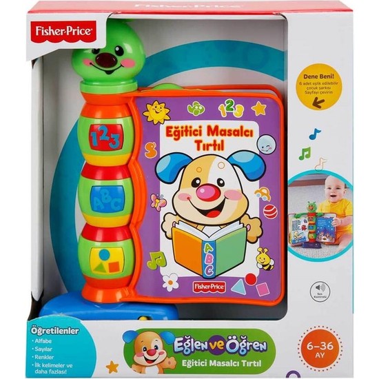Fisher-Price Işıklı Müzikli Masalcı Tırtıl Hikaye Kitabı Duyusal Gelişim El-Göz Koordinasyonu Oyuncağı