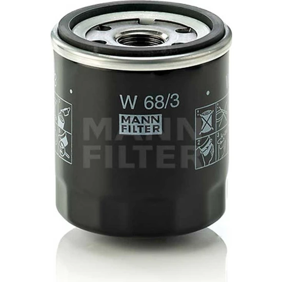 Mann Filter W68/3 Yağ Filtresi 9008091058