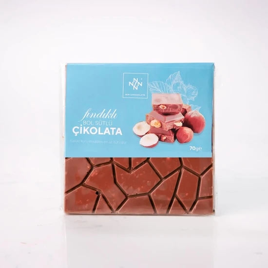 Nin Chocolate Fındıklı Bol Sütlü Tablet Çikolata 70 gr
