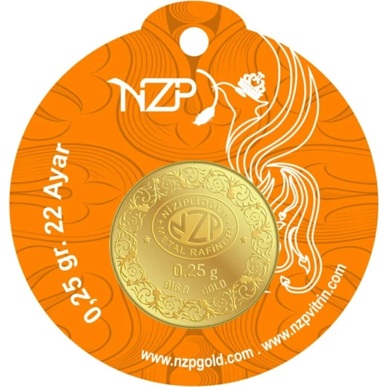 NZP Gold 1 Adet 0.25 gr 22 Ayar Altın