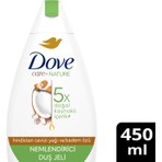 Dove Duş Jeli 450 ml Hindistan Cevizi Yağı ve Badem Özü ile Yenileyici Nemlendirici Etki