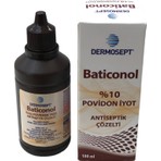 Dermosept Baticonol %10 Povidon İyot Antiseptik Çözelti 100 ml Hijyenik Kullanım İçin