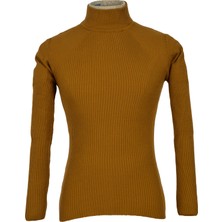 Cengiz İnler Yarım Balıkçı İnce Fitil Slim Fit Erkek Triko