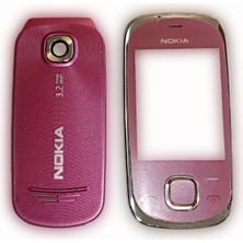 OEM Nokia 7230 Kapak Nokia 7230 Uyumlu Pembe Ön Kapak Arka Kapak ve Tuş Takımı