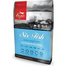 ‎Orijen Orijen Six Fish Yavru ve Yetişkin Köpek Maması 11,4 kg Tahılsız Balıklı İçerik ile Zengin