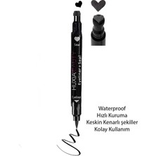 Seal Kalp Damgalı Çift Başlı Eyeliner - Çabuk Kuruyan Kalp Eyeliner Damgası