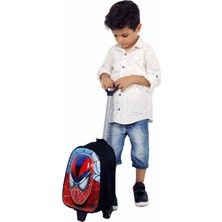 Kabkabi Erkek Çocuk Ana Sınıfı Çek Çekli Spiderman Örümcek Adam Kabartmalı Okul Çantası DC10170