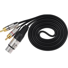 Rca Kadın Jack Mikrofon Ayırtıcıör Adaptörü 0.5m Dişi Fiş-0.5m (Yurt Dışından)