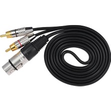Rca Kadın Jack Mikrofon Ayırtıcıör Adaptörü 0.5m Dişi Fiş-0.5m (Yurt Dışından)