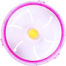 Plastik Koşu Disk Hamster Egzersiz Tekerleği Kirpi Için Sessiz Pembe 21CM (Yurt Dışından)