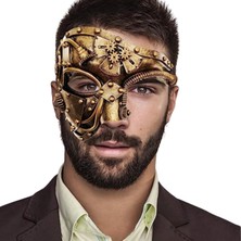 Zethus Cadılar Bayramı Steampunk Metal Robot Venedik Maskesi (Yurt Dışından)