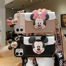 Zethus Klip Tutuculu Mickey ve Minnie IPHONE13PRO Cep Telefonu Kılıfı (Yurt Dışından)