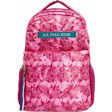 U.S. Polo Assn. Pembe Desenli Sırt Çantası PLÇAN23157