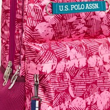 U.S. Polo Assn. Pembe Desenli Sırt Çantası PLÇAN23157