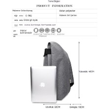 Ozuko Gündelik Dış Mekan Su Geçirmez Sırt Çantası USB (Yurt Dışından)