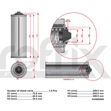 Roffix Vakum Pompası Separatör Filtresi 532000509