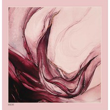 Bursa İpek Pudra Granit Desen Sura Ipek Eşarp