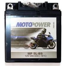 Hsgl Motorsiklet Akü 12V 5AH 65A-BS Batarya Motopower 12V5AH Dik Akü