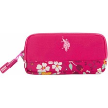 U.S. Polo Assn. Pembe Çiçekli Kalem Kutusu PLKLK23232