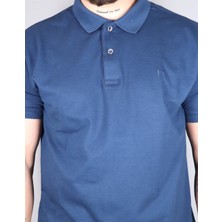 Nehir 231700106 Nehir Polo Yaka Tişört Indigo