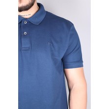 Nehir 231700106 Nehir Polo Yaka Tişört Indigo