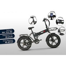 Rks XS35 Pro Kalın Teker Katlanabilir Gizli Bataryalı Elektrik