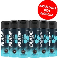 Blade Cool Fresh Erkek Deodorant 6 x 200 ml