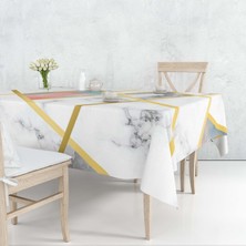 Alban Home Mermer Temalı Dijital Baskı Masa Örtüsü Alho_tblc-51 (120X140)