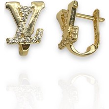 14 Ayar LV Model Altın Küpe