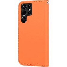 Ykd Store Samsung Galaxy S10+ Için Deri Telefon Kılıfı - Turuncu (Yurt Dışından)