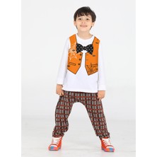 Casabony Spider Yelek Baskılı Pantolon + T-Shirt Takım