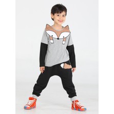 Casabony Tilki Baggy Erkek Çocuk Pantolon + T-Shirt Takım