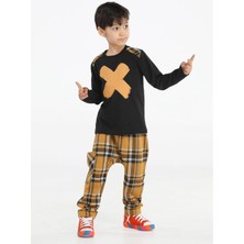 Casabony Casa Laci Ekose Pantolon + T-Shirt Takım