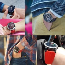 E2M Samsung Watch 22MM Krd-12 Frontıer Silikon Kırmızı Kordon