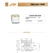 Le Parfait Familia Wiss 500 ml Konserve Seti (10 Adet)