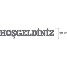 Artikel Gri Hoş Geldiniz Yazılı Banner , Özel Gün, Davet Organizasyonu , Kına, Nişan, Düğün , Simli Eva