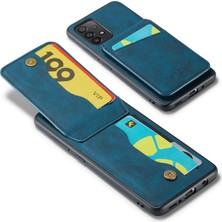 Cool-M Samsung Galaxy A73 5g Pu Deri+Tpu Telefon Kickstand Kabuğu Kart Yuvaları ile Geri Kılıf (Yurt Dışından)