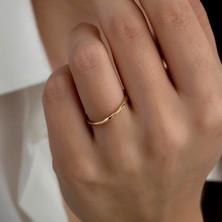 Hems Jewellery Altın Burgu Kombinlenebilir Minimal Yüzük Ince Zarif