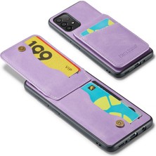 Cool-M Samsung Galaxy A72 4g/5g Kart Yuvaları Tasarımı Pu Deri+Tpu Telefon Kickstand Kapak (Yurt Dışından)