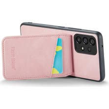 Cool-M Samsung Galaxy A53 5g Rfıd Engelleme Kart Tutucu Kickstand Case Pu Deri+Tpu Telefon Kabuğu (Yurt Dışından)